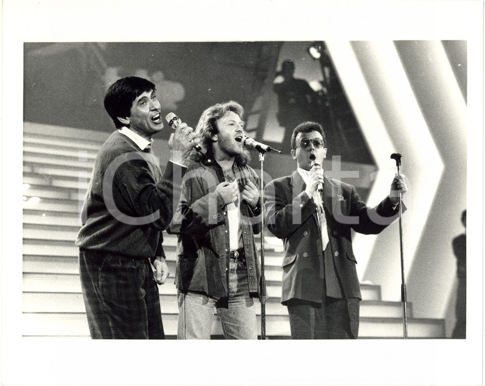 1987 FESTIVAL SANREMO Gianni MORANDI - Umberto TOZZI - Enrico RUGGERI (6) *Foto