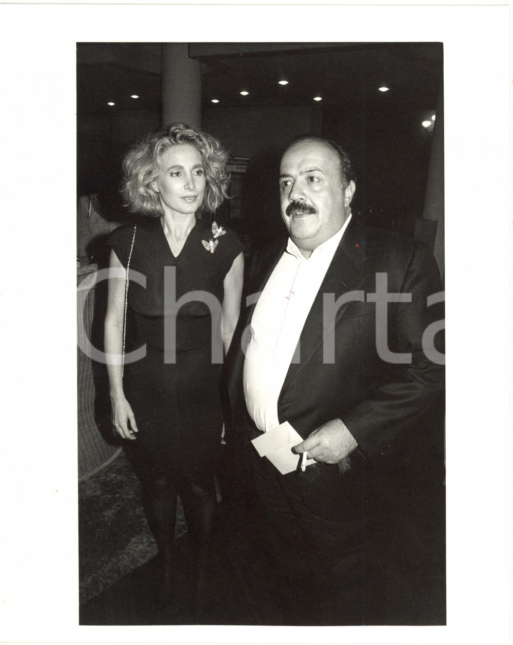 1988 ITALIA COSTUME - Maurizio COSTANZO con la moglie Marta FLAVI *Foto 20x25