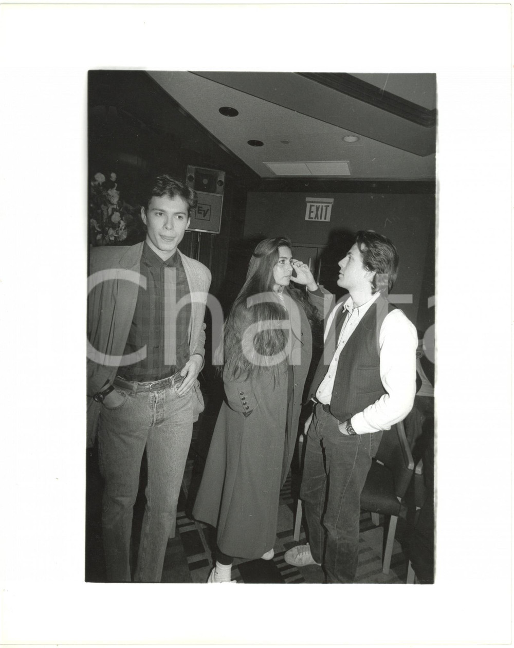 1989 FESTIVAL DI SANREMO - Danny QUINN Romina POWER Gianmarco TOGNAZZI (2) *Foto