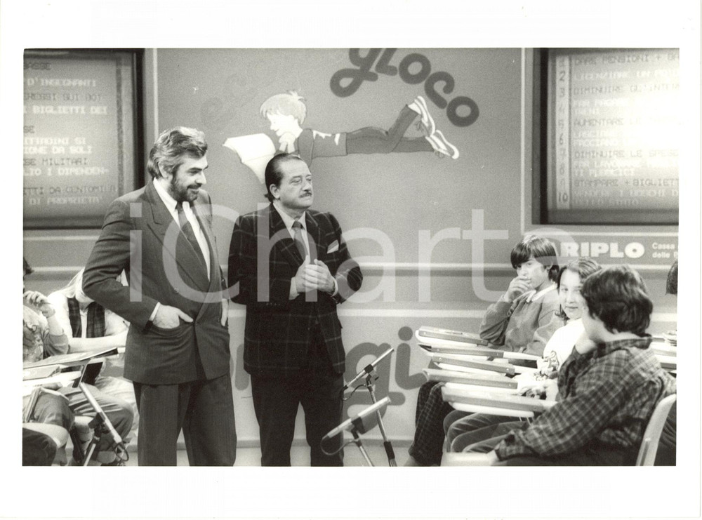 1987 RAI UNO "Econogioco" - Giovanni GORIA e Sandro PATERNOSTRO (2) *Foto 24x18
