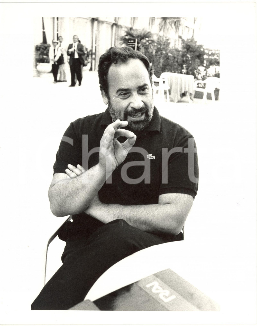 Fotografia d epoca originale 1990 ca POLITICA RAI   Ottaviano DEL TURCO durante intervista  Ritratto Foto 1