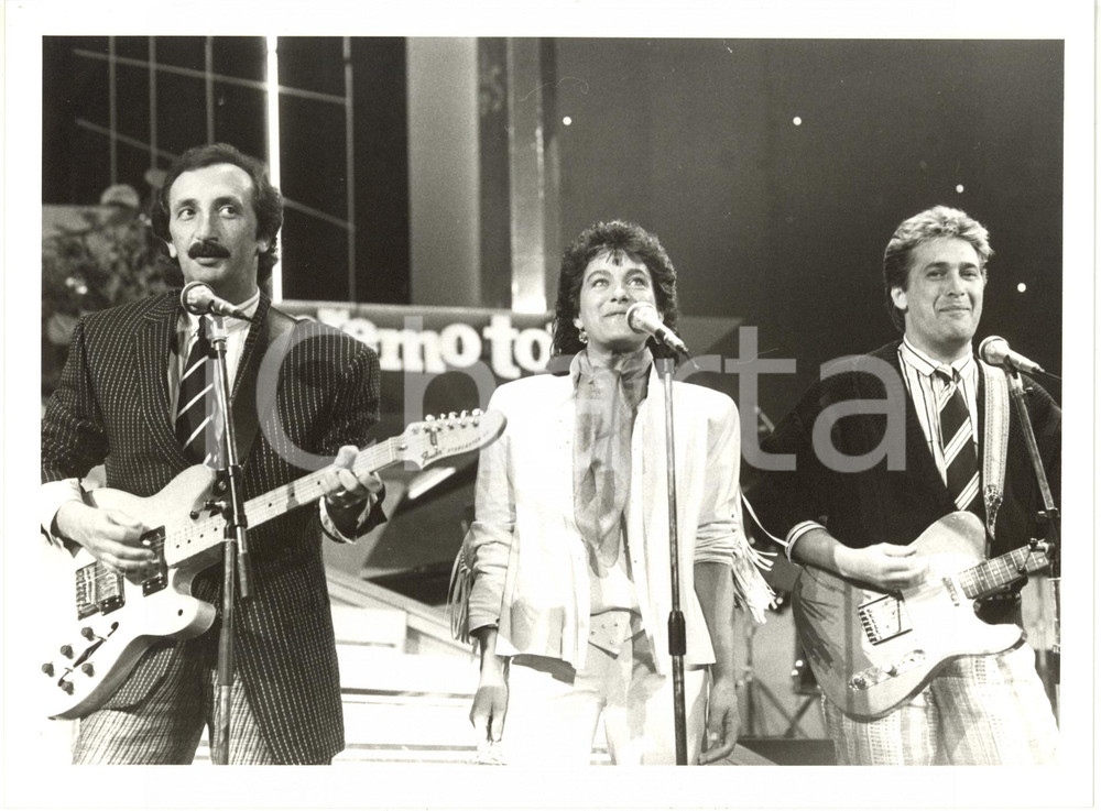 1985 FESTIVAL DI SANREMO - I RICCHI E POVERI sul palco dell'Ariston (1) *Foto 