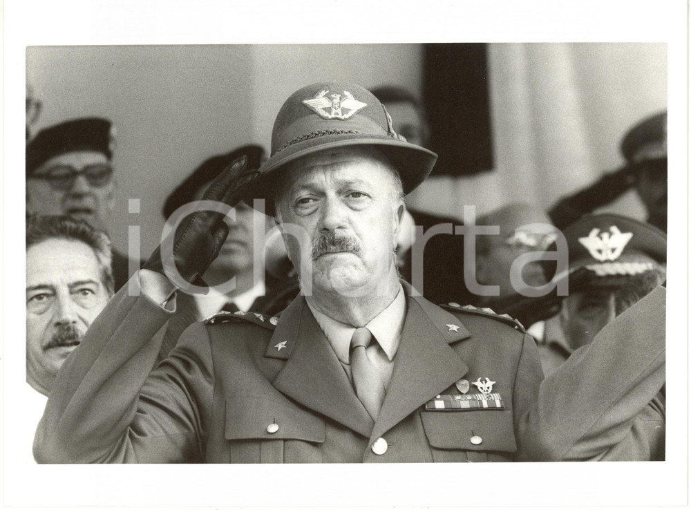 1985 ca ESERCITO ITALIANO - ALPINI Ritratto del generale Benito GAVAZZA *Foto