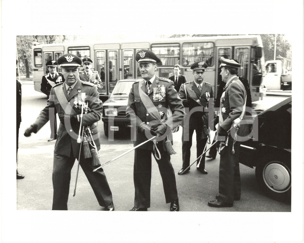 1985 ca ESERCITO - Arrivo del generale Pietro GIANNATTASIO a una cerimonia *Foto