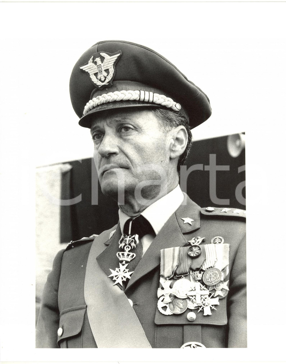 1985 ca ESERCITO Generale Pietro GIANNATTASIO durante una cerimonia militare (1)