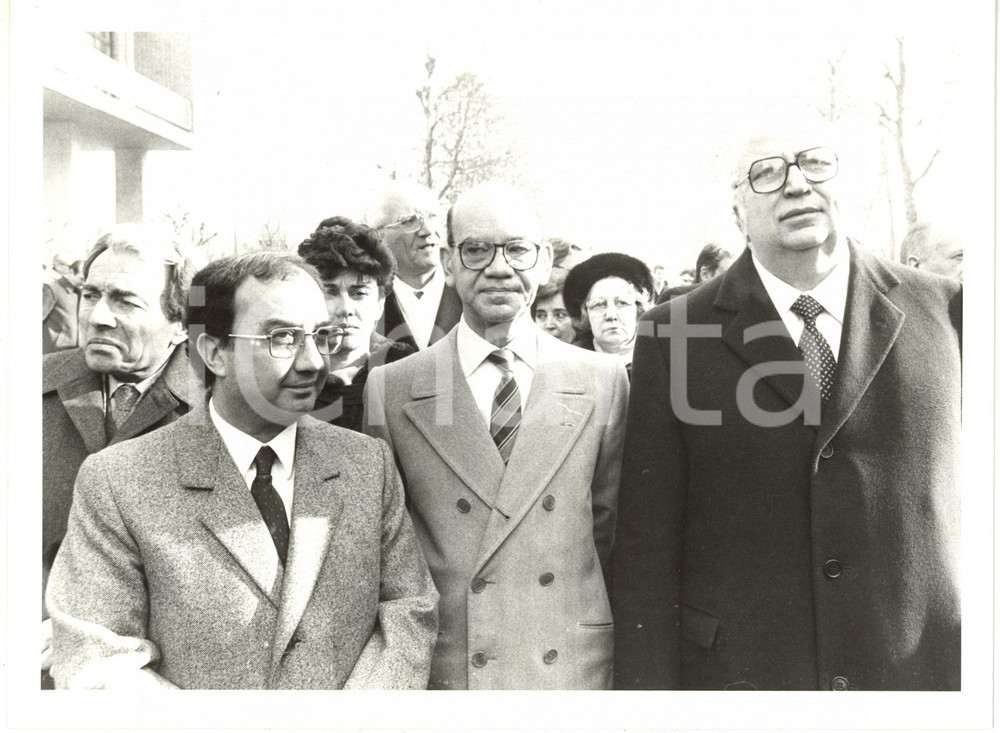 1990 ca MILANO POLITICA - Carlo TOGNOLI Enzo VICARI Giovanni SPADOLINI *Foto