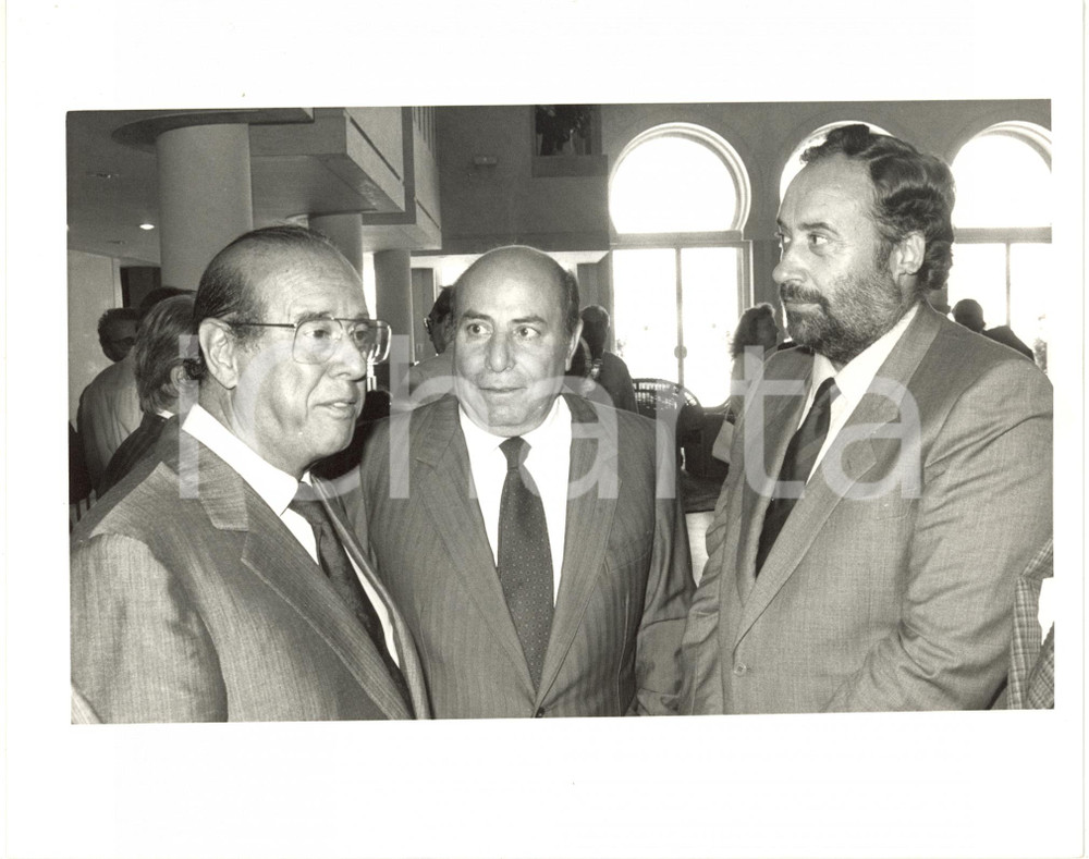 1985 ca ITALIA COSTUME Presidente ANICA Carmine CIANFARANI e Ottaviano DEL TURCO