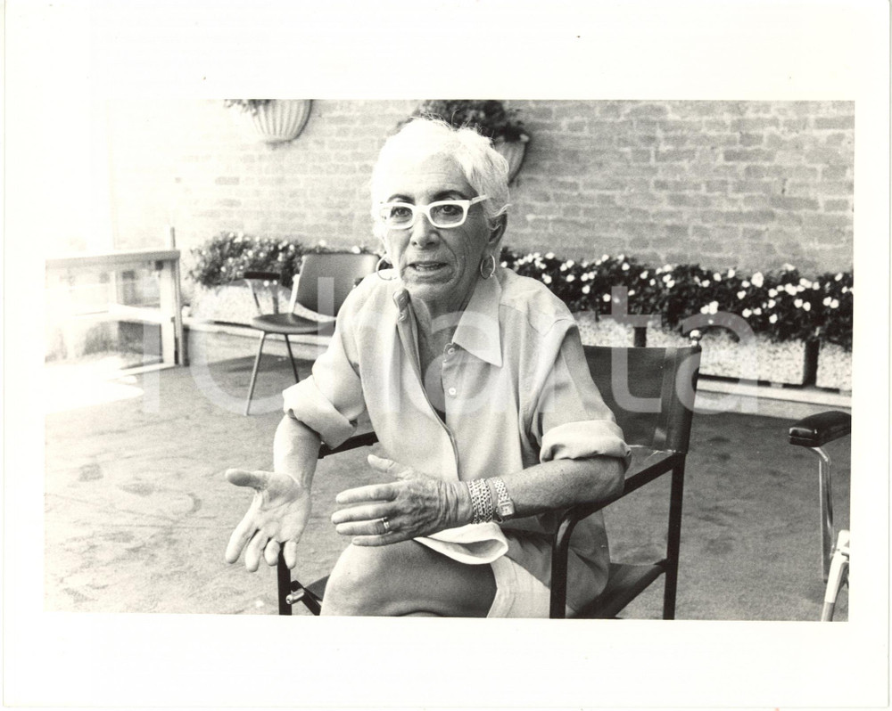 1985 ca ITALIA CINEMA Lina WERTMULLER Ritratto della regista *Foto 25x20 cm
