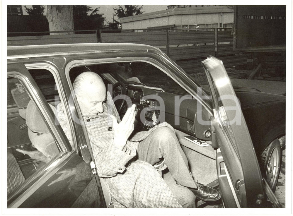 Fotografia d epoca originale 1985 ca ndro MONTANELLI Ritratto del giornalista 1 Foto 24x18 1