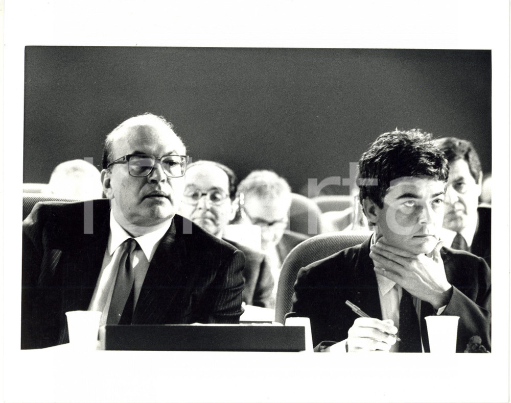 Fotografia d epoca originale 1987 RIMINI 44° Congresso PSI  Bettino CRAXI con Claudio MARTELLI 5 Foto 1