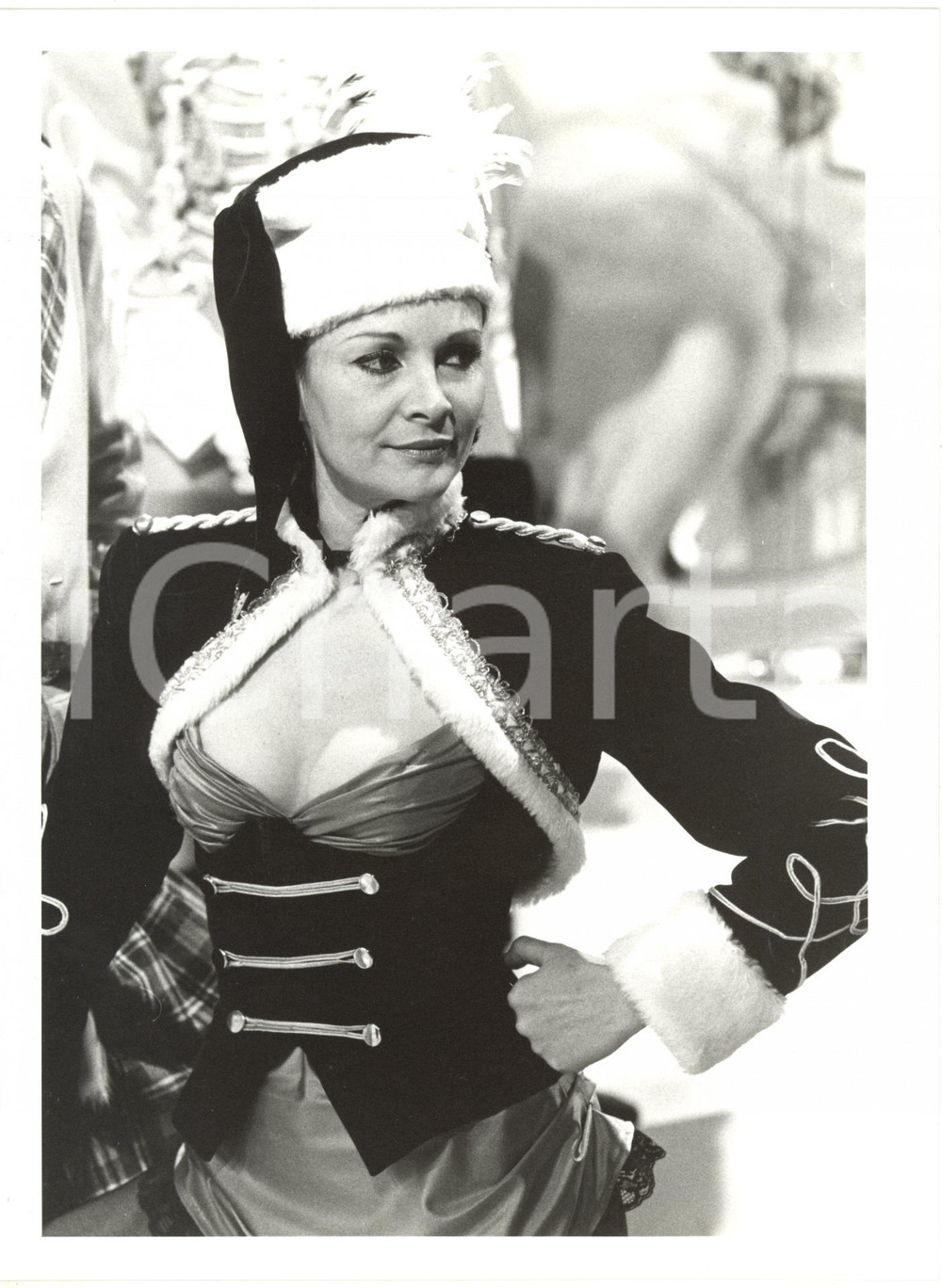 Fotografia d epoca originale 1985 RAI DUE II Tastomatto  Martine BROCHARD in costume di scena 1 Foto 1