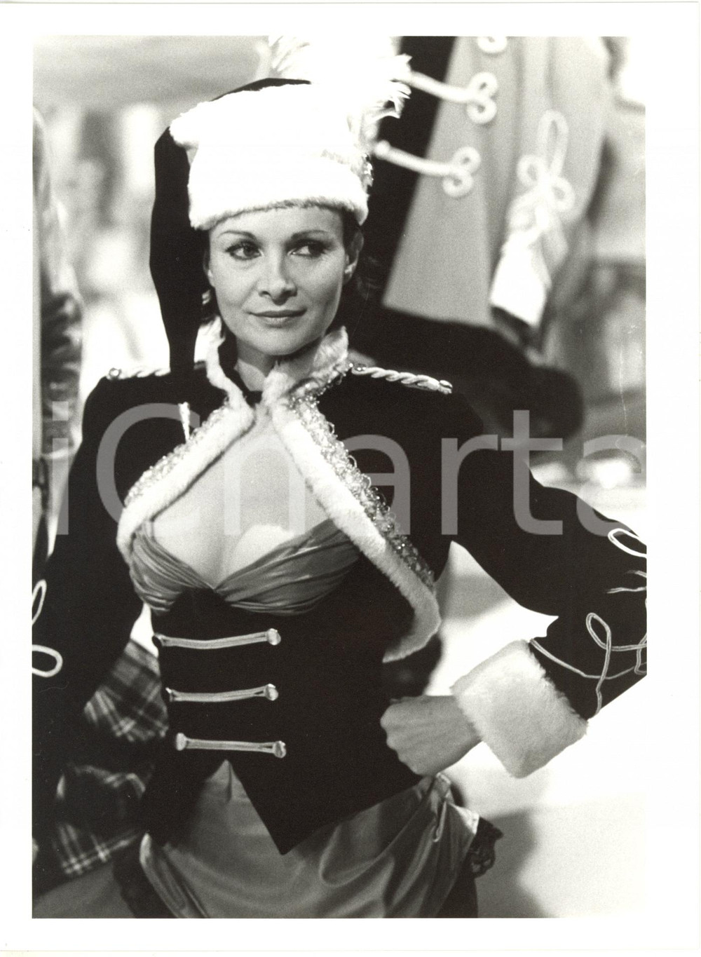 Fotografia d epoca originale 1985 RAI DUE II Tastomatto  Martine BROCHARD in costume di scena 2 Foto 1