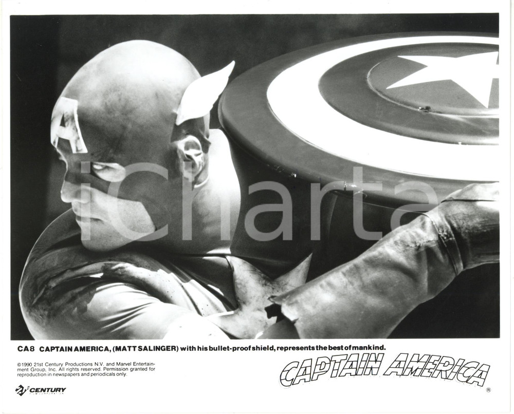 Fotografia d epoca originale 1990 CINEMA Film Captain America  Matt SALINGER interpreta Steve Rogers Foto 1