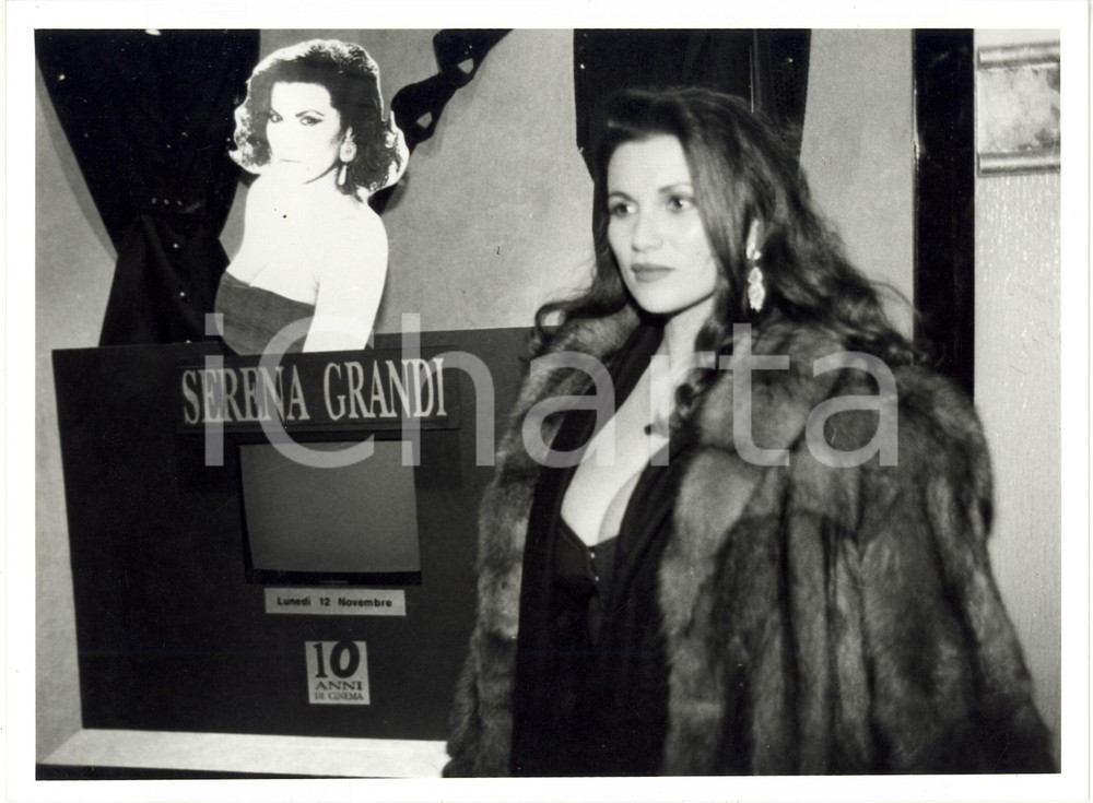 Fotografia d epoca originale 1990 Serena GRANDI festeggia dieci anni di carriera 1 Foto 1
