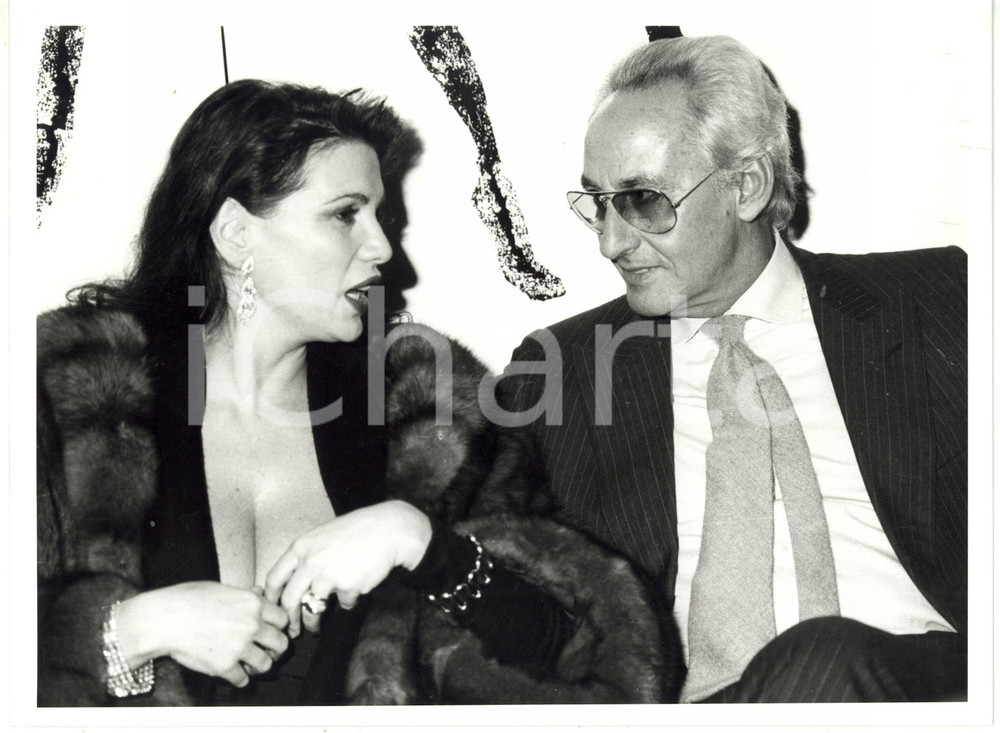 Fotografia d epoca originale 1990 Serena GRANDI con Beppe ERCOLE 2 Foto 24x18 1