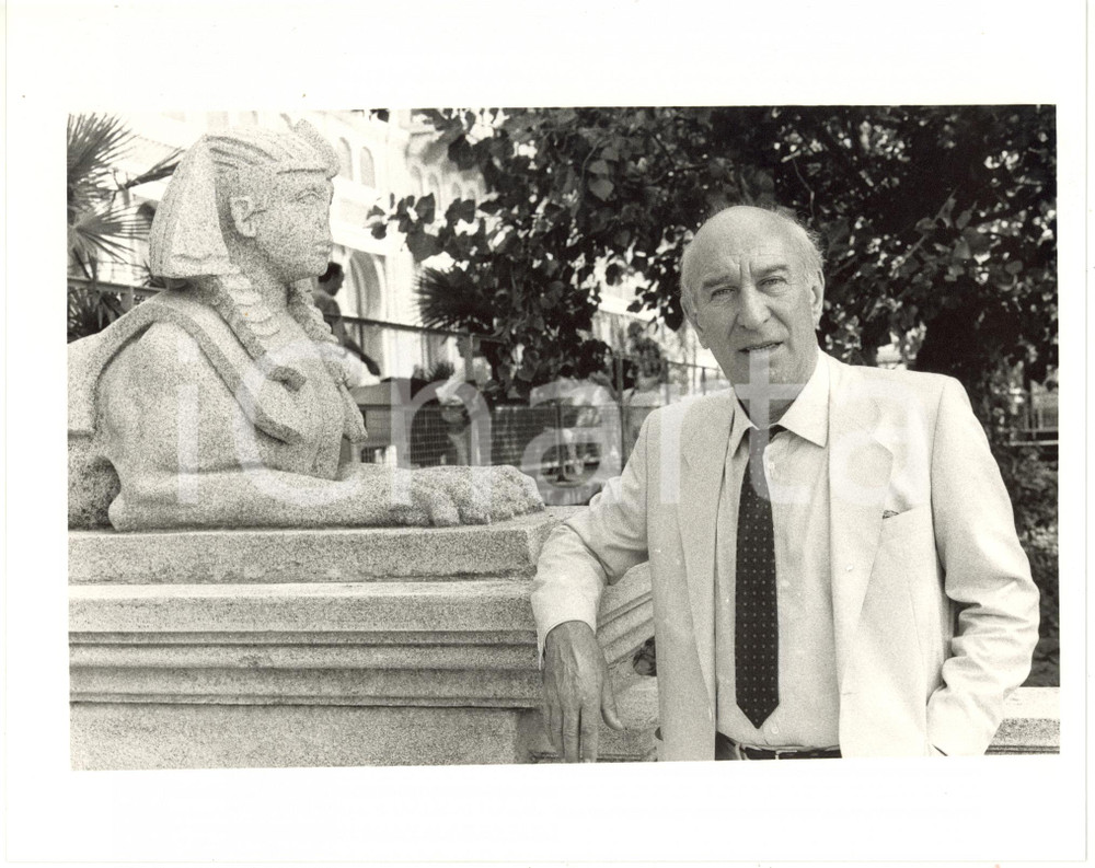 Fotografia d epoca originale 1987 VENEZIA MOSTRA DEL CINEMA  Giuliano MONTALDO  Ritratto con sfinge 3 1