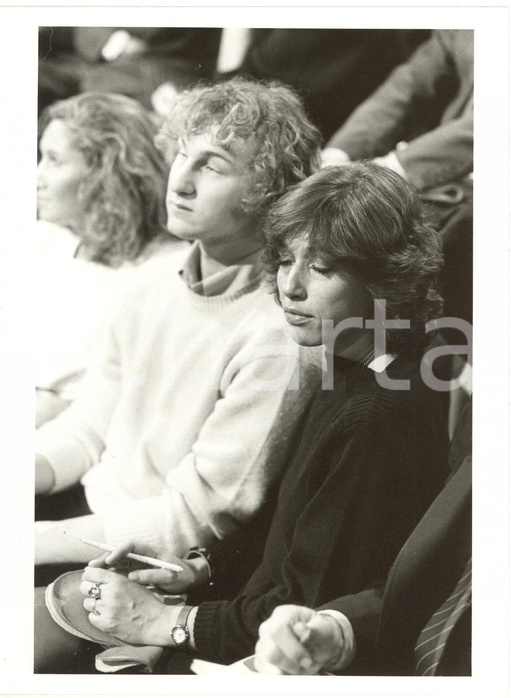 1983 TELEGATTI - Pierfrancesco VILLAGGIO con BERNETTI in platea (1) *Foto