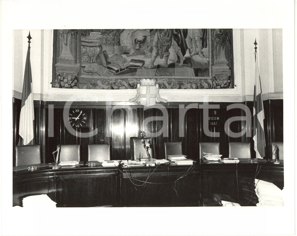 1987 MILANO PALAZZO MARINO - Aula del Consiglio comunale (3) *Foto 25x20 cm