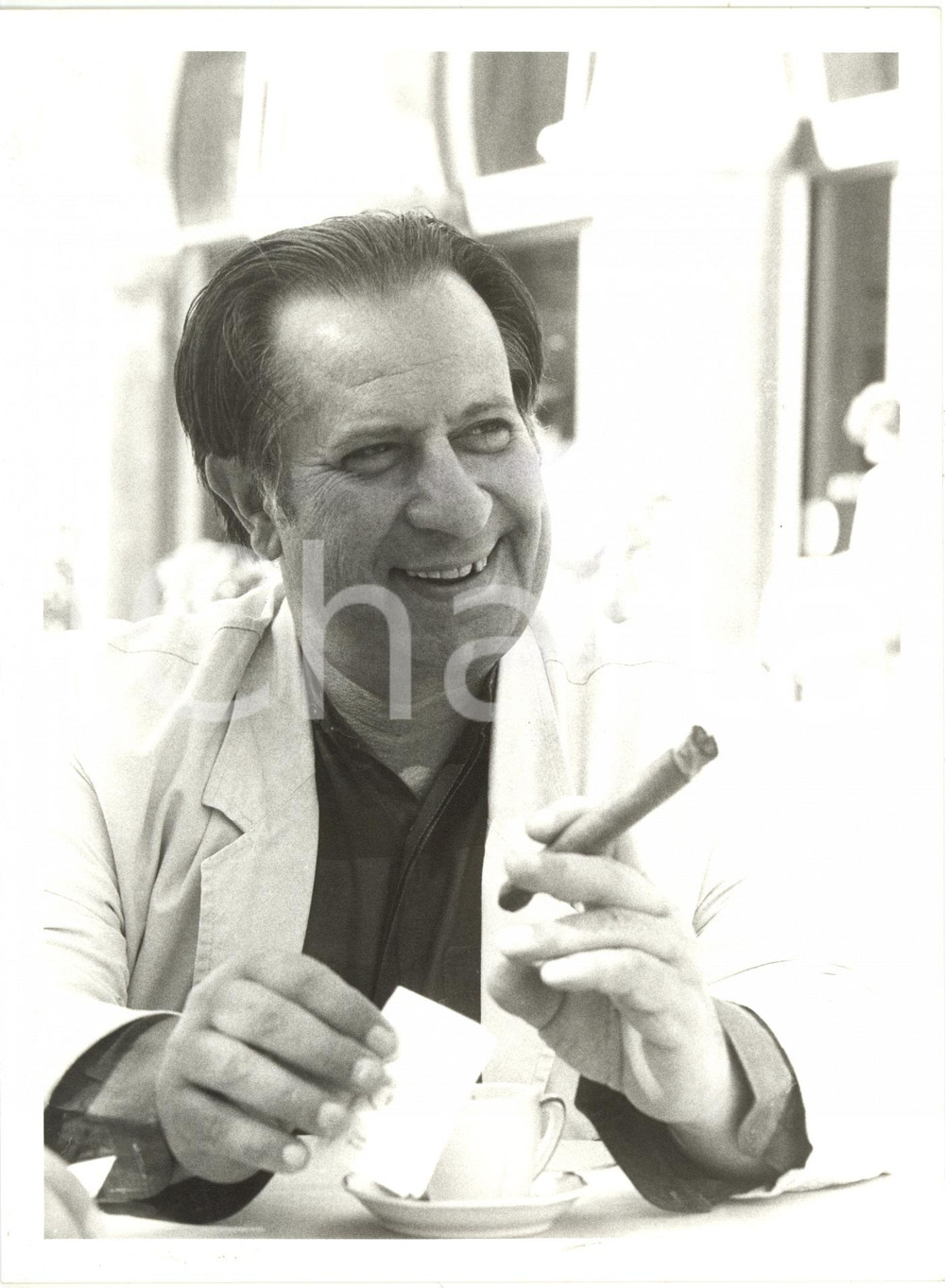 1984 VENEZIA CINEMA - Regista Tinto BRASS Ritratto con sigaro *Foto 18x24