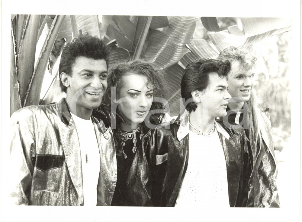 1984 MUSICA - BOY GEORGE con la band CULTURE CLUB - Ritratto (1) *Foto 24x18