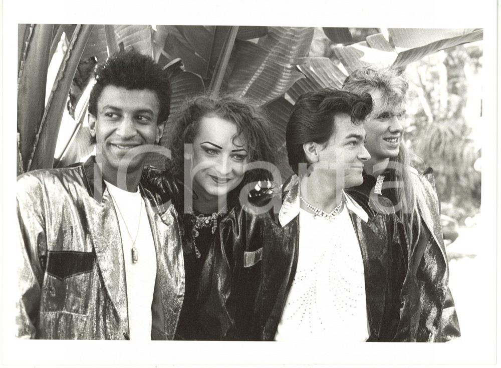 1984 MUSICA - BOY GEORGE con la band CULTURE CLUB - Ritratto (2) *Foto 24x18