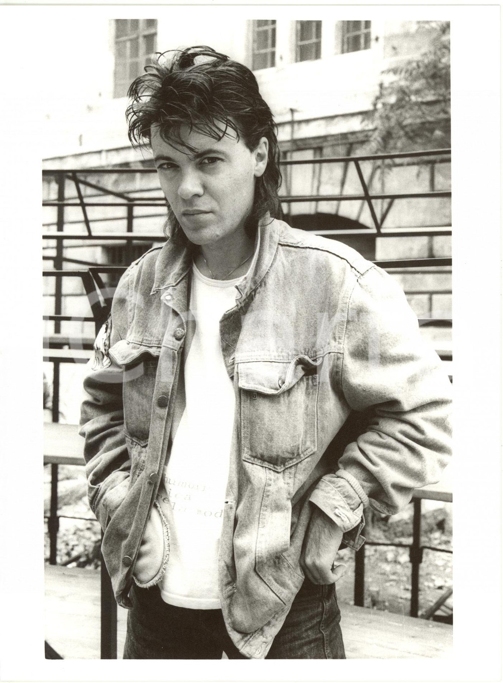 1980 ca ITALIA MUSICA - Alberto CAMERINI Ritratto del cantante *Foto 18x24