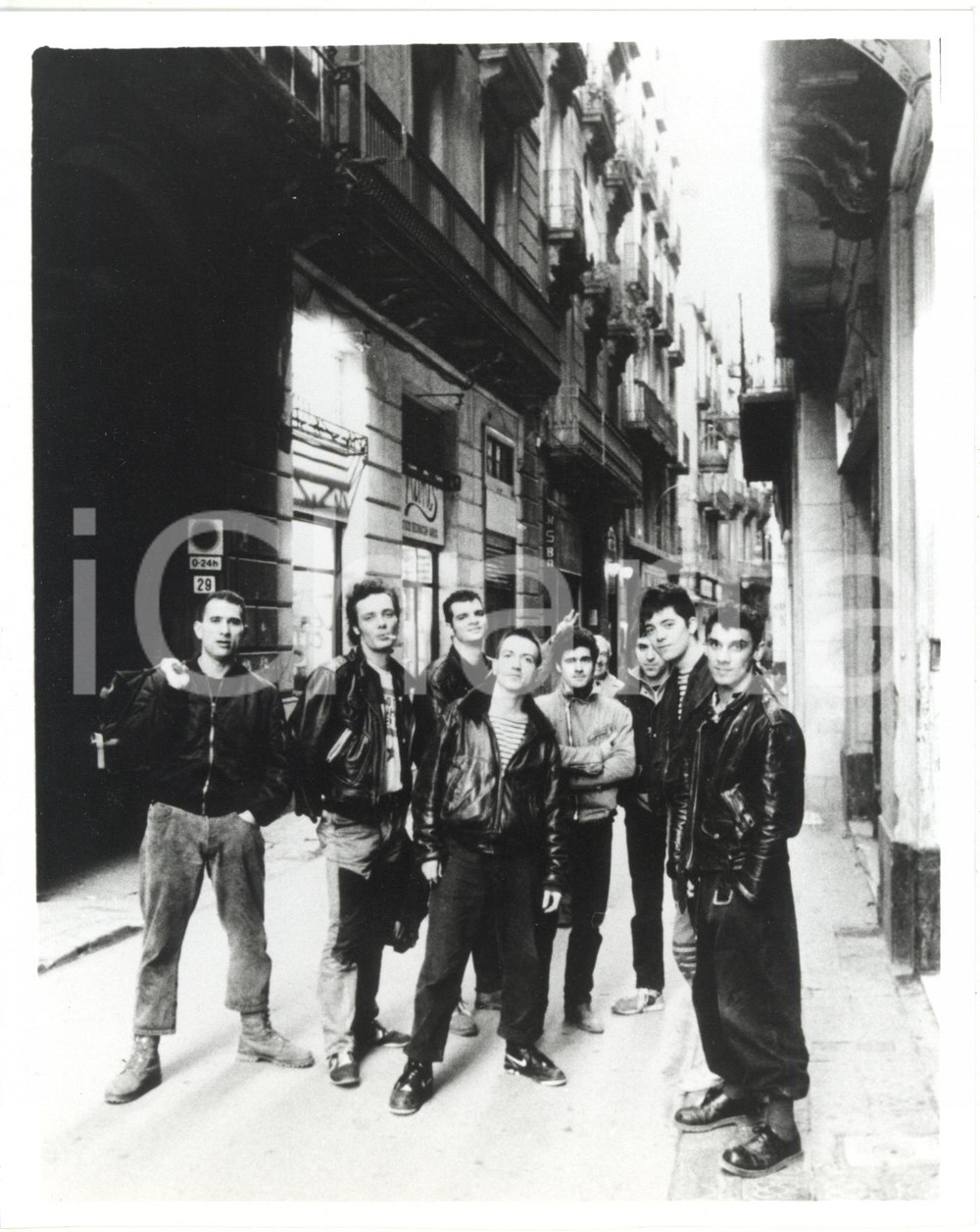 1990 ca FRANCIA MUSICA Manu CHAO con la band MANO NEGRA *Foto 18x22 cm
