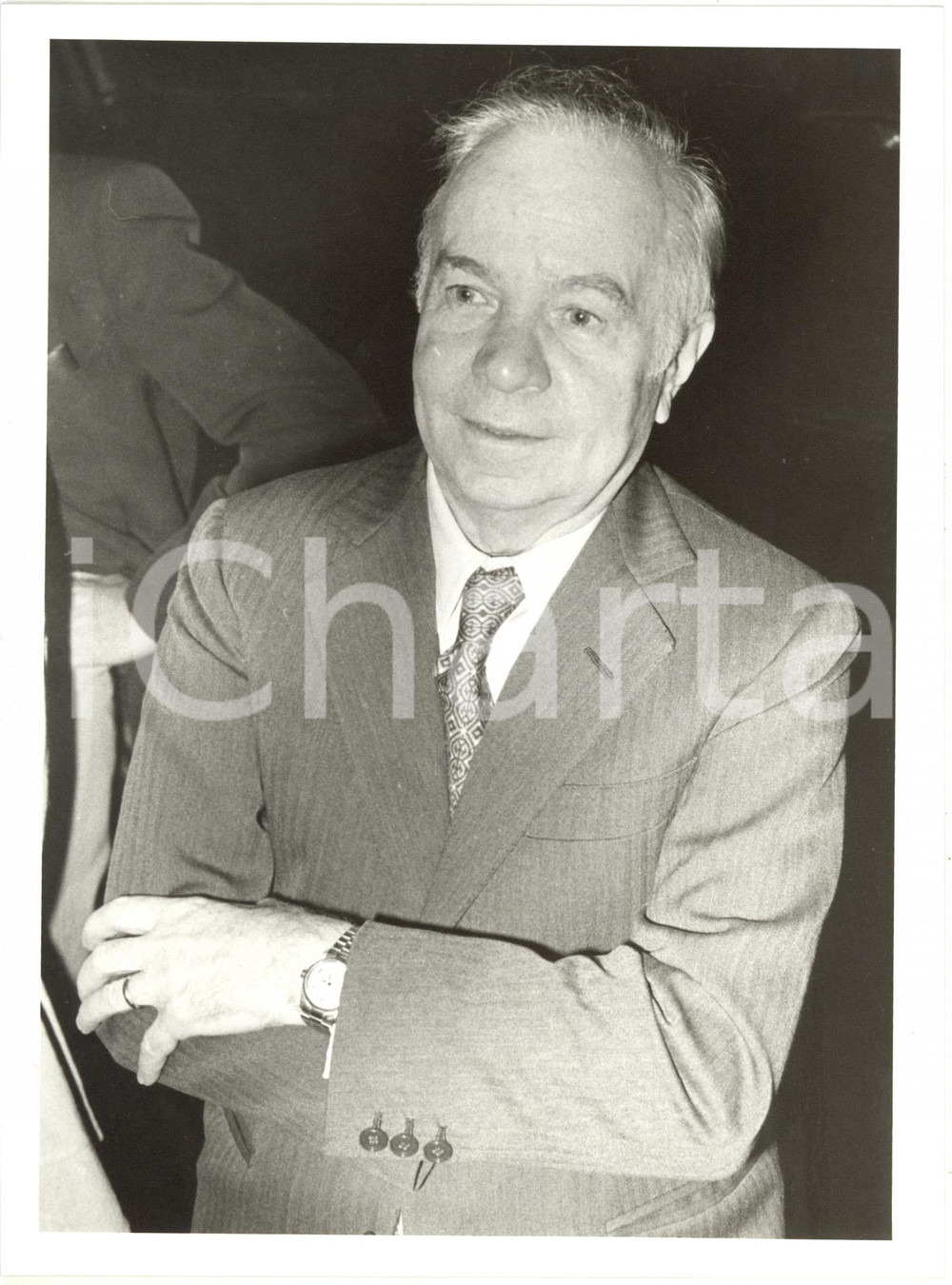 1990 ca ITALIA COSTUME Edilio RUSCONI Ritratto dell'editore *Foto 18x24