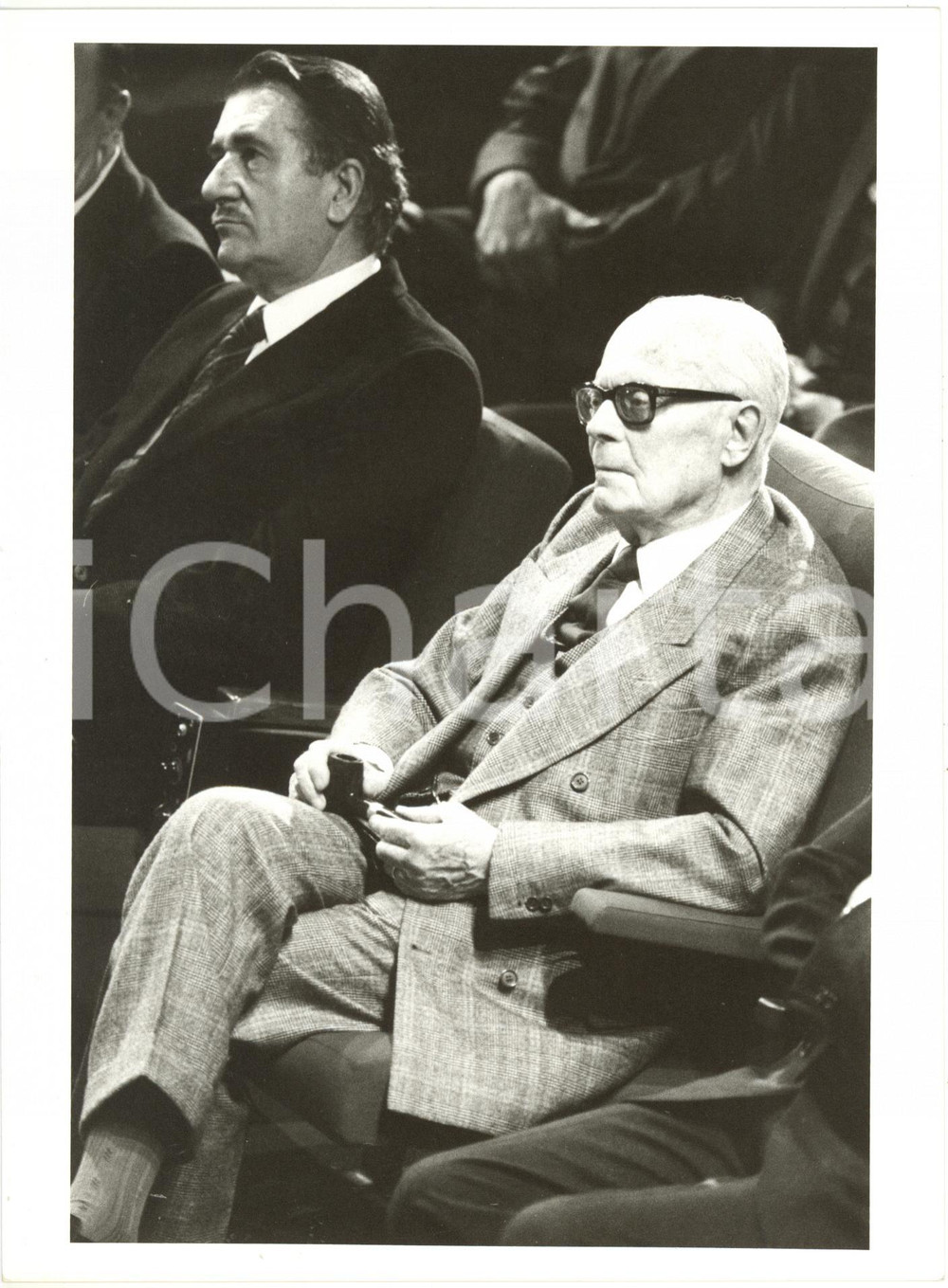 1985 ca ROMA - PSI Ritratto di Sandro PERTINI con pipa in mano (4) *Foto 18x24 