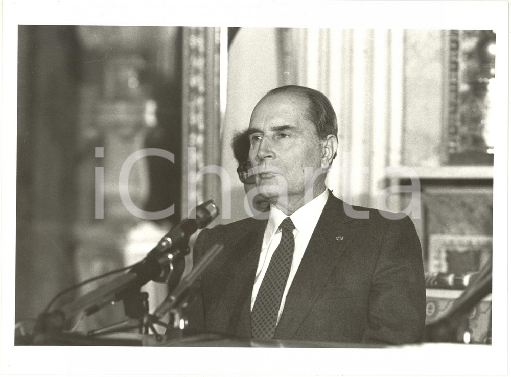 1984 MILANO POLITICA - Ritratto di François MITTERRAND (4) *Foto 24x18