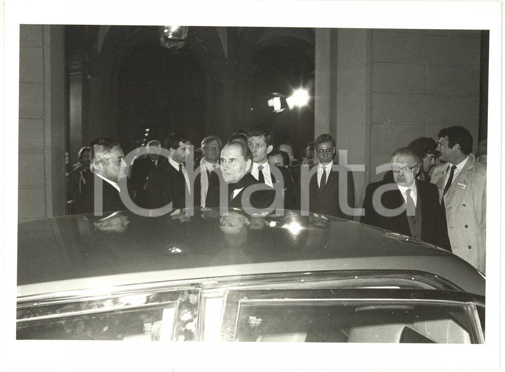 1984 MILANO POLITICA François MITTERRAND dopo incontro con Bettino CRAXI *Foto