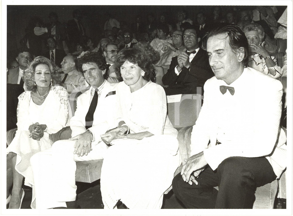 1985 VENEZIA MOSTRA DEL CINEMA - Melina MERCOURI Danielle MITTERRAND Jack LANG 