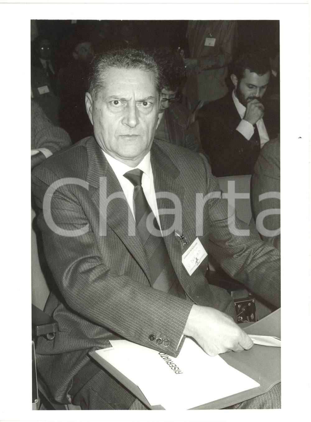 1986 MILANO Umberto MARINO Presidente BREDA al convegno "Uomini e tecnologie" 1