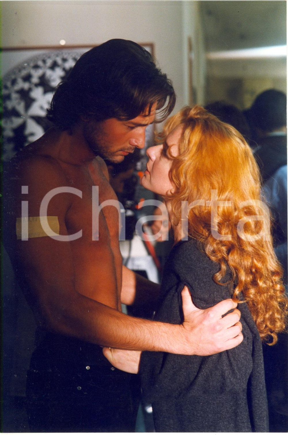 1998 ITALIA CINEMA "Femmina" - Monica GUERRITORE e Roberto FARNESI sul set
