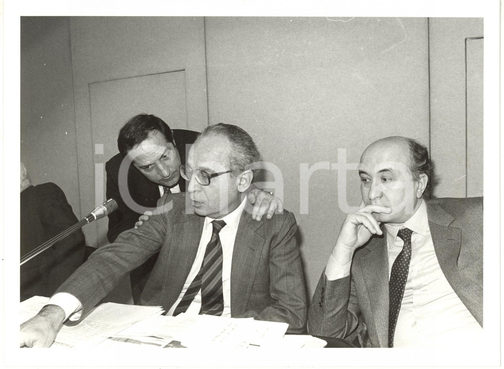 1990 ca ROMA POLITICA - DC Alessandro FONTANA Virginio ROGNONI Ciriaco DE MITA