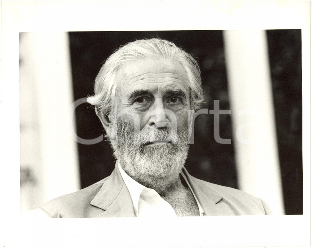 1985 ca PIETRASANTA (LU) Mario SOLDATI al Caffè de La Versiliana - Ritratto (6)