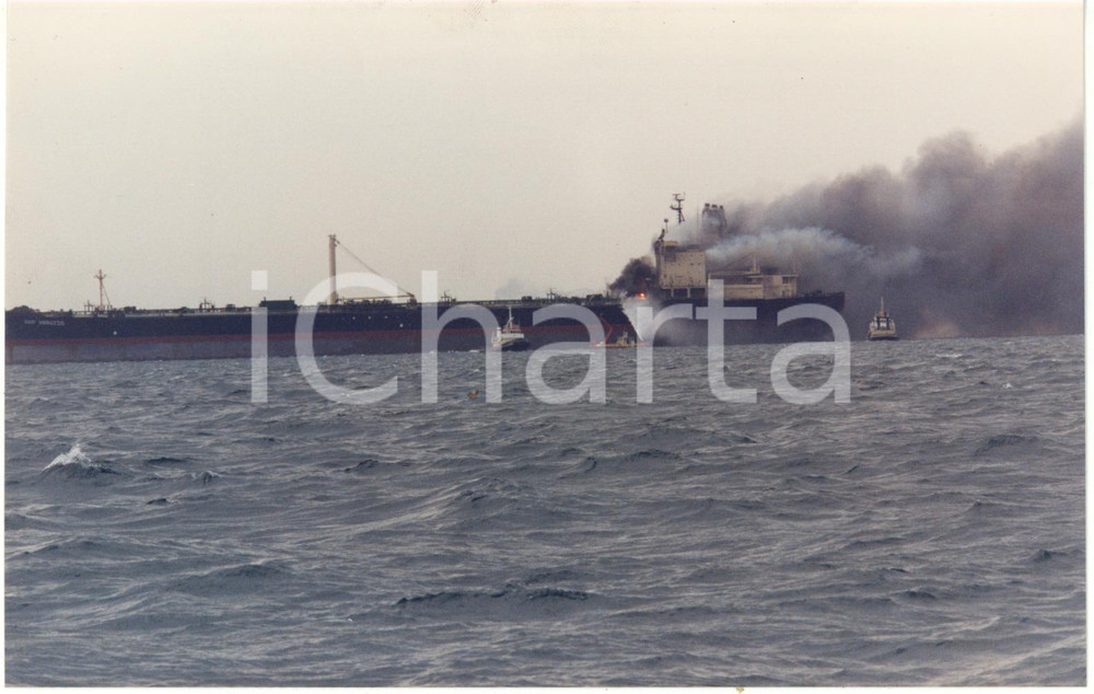 1991 LIVORNO Disastro MOBY PRINCE Spegnimento incendio petroliera AGIP ABRUZZO 1