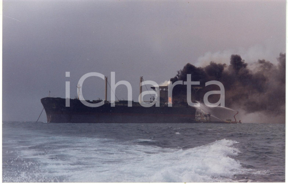 1991 LIVORNO Disastro MOBY PRINCE Spegnimento incendio petroliera AGIP ABRUZZO 2
