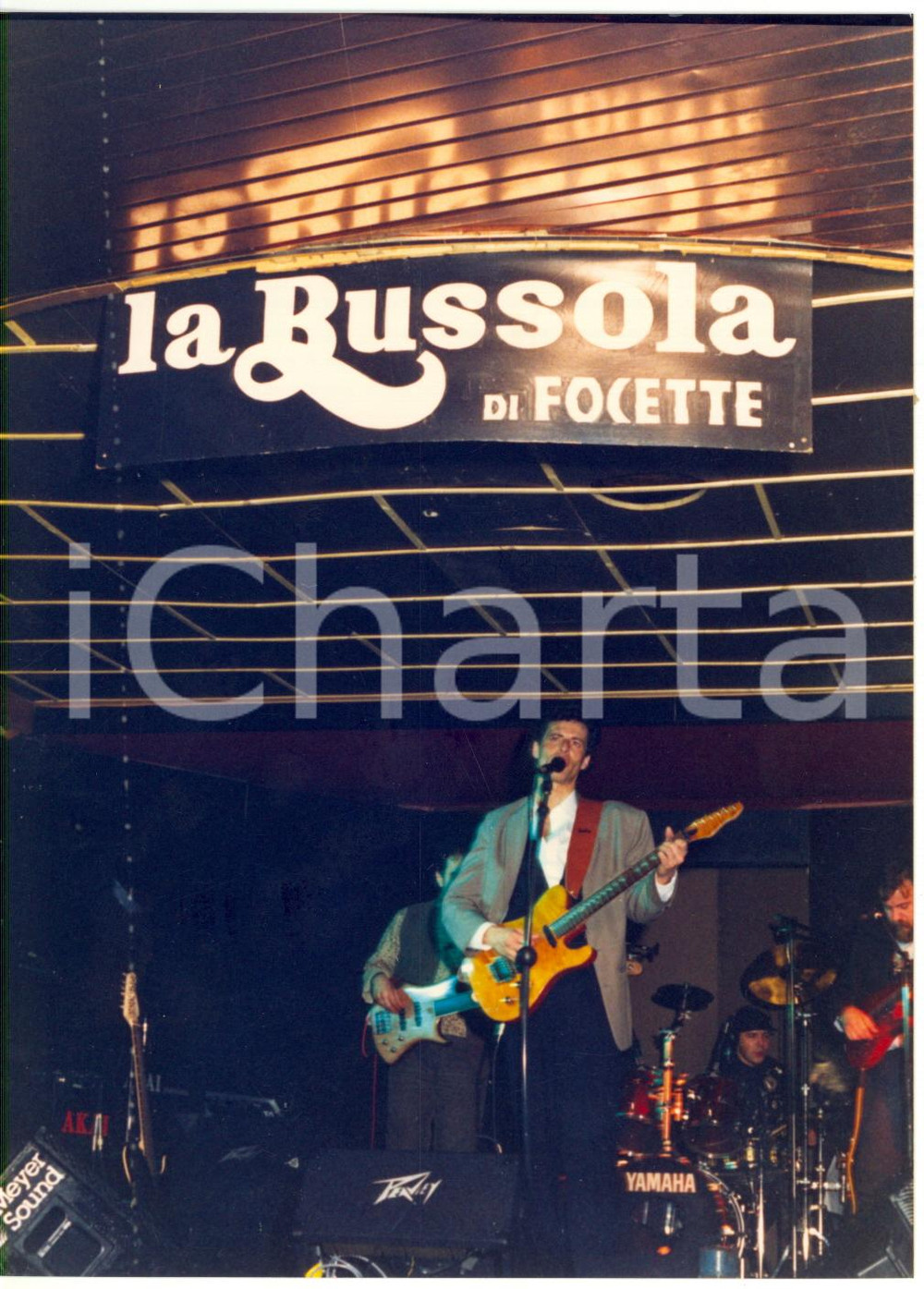 1985 ca LA BUSSOLA di Focette - Claudio BAGLIONI in concerto (2) *Foto 12x17