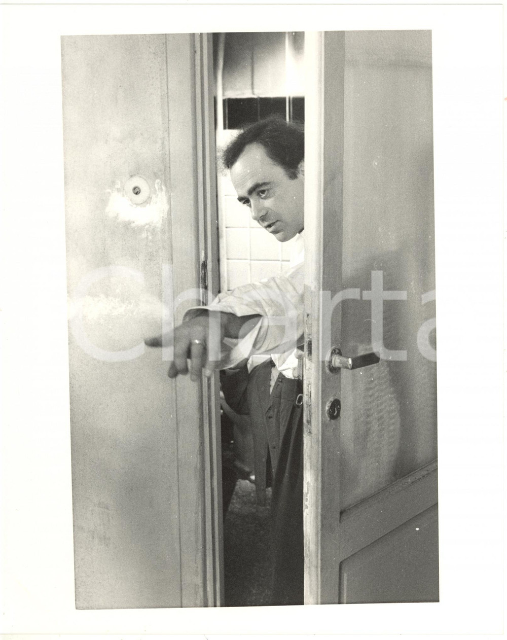 1988 CINEMA "Ladri di saponette" - Maurizio NICHETTI durante una scena del film
