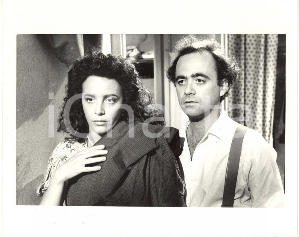 1988 CINEMA "Ladri di saponette" Caterina LABINI sul set con Maurizio NICHETTI 2