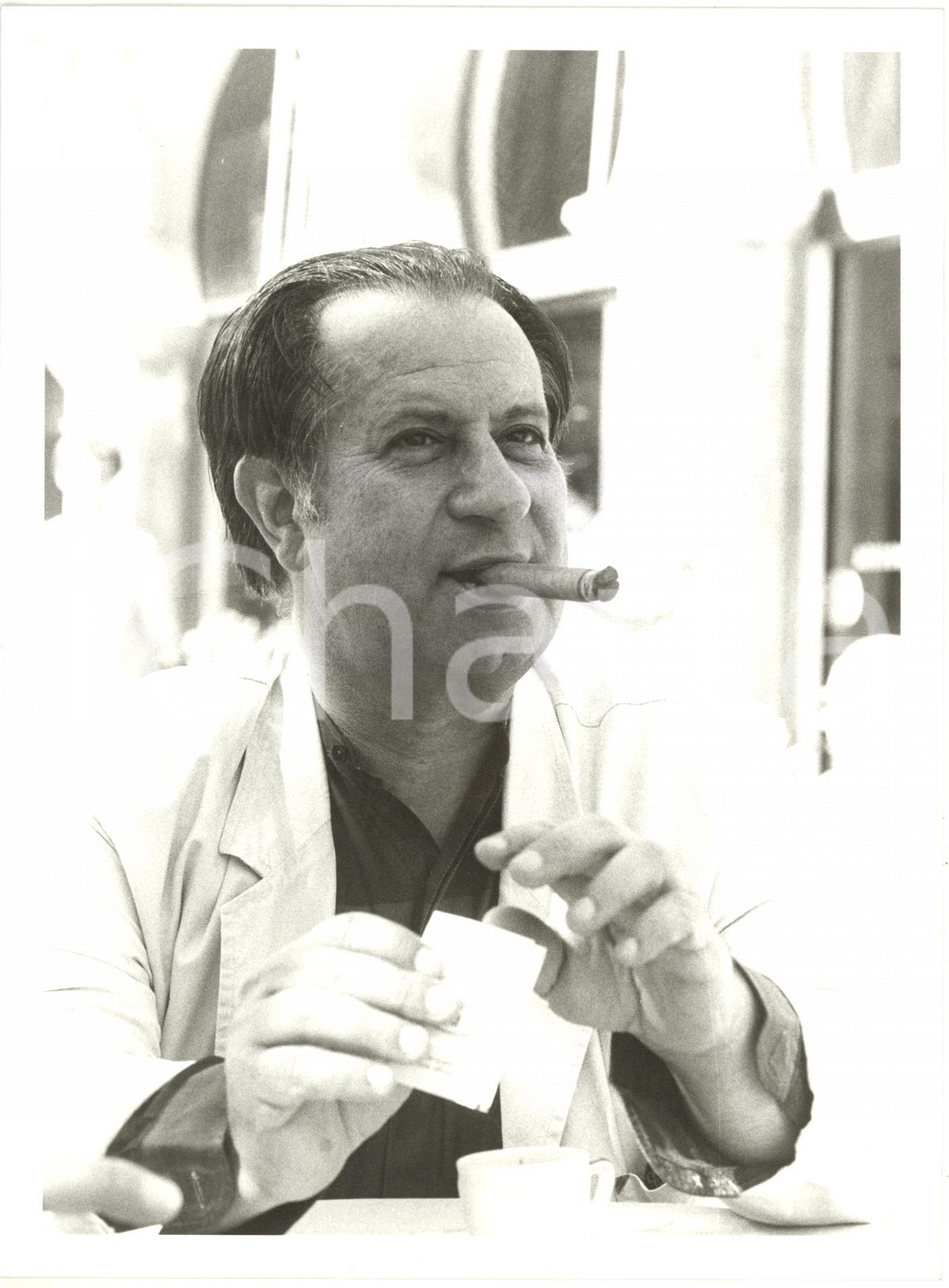 1984 VENEZIA CINEMA - Regista Tinto BRASS - Ritratto con sigaro (2) Foto 18x24