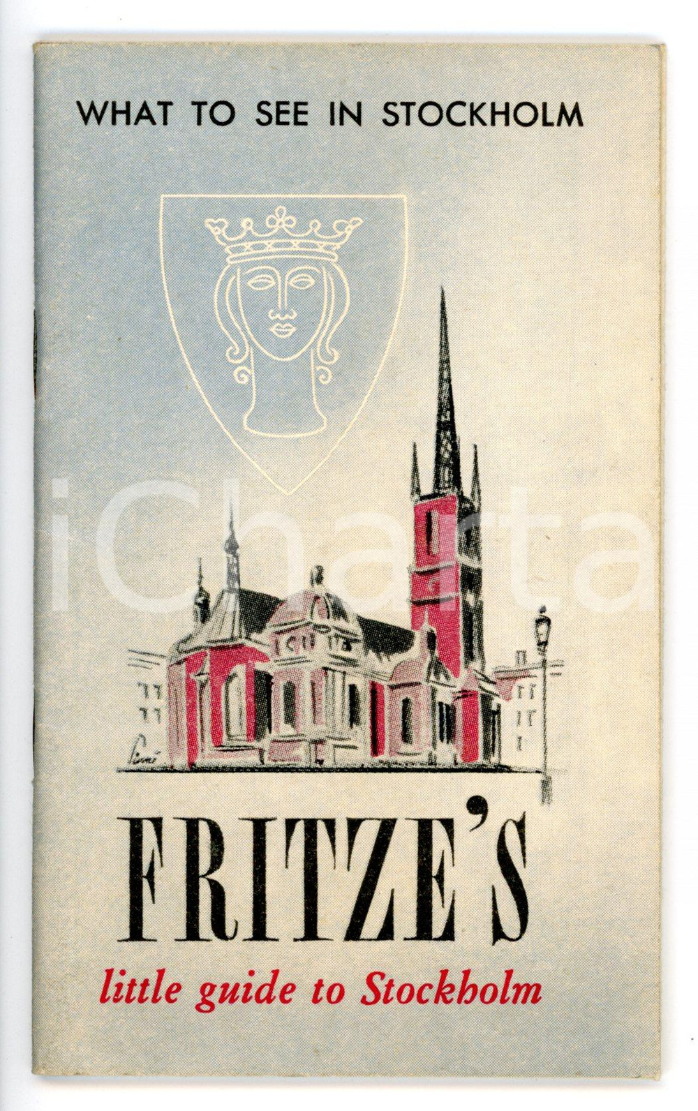 1948 FRITZE'S Little guide to STOCKHOLM *Libretto TURISTICO VINTAGE - 48 pp.