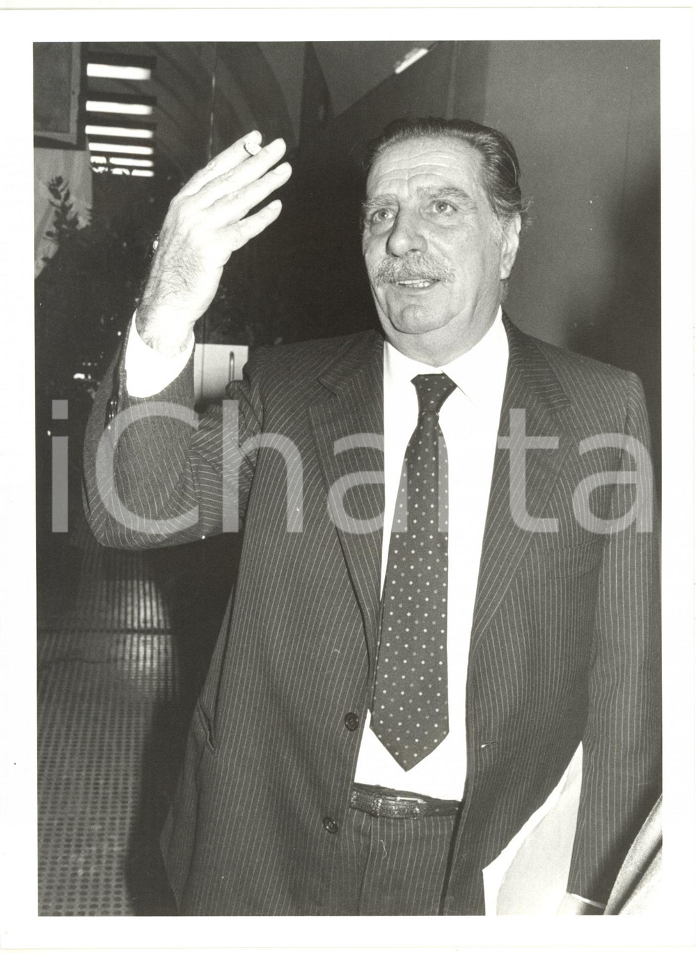 1985 ca ITALIA POLITICA - DC Lorenzo NATALI commissario CEE - Ritratto (2) *Foto