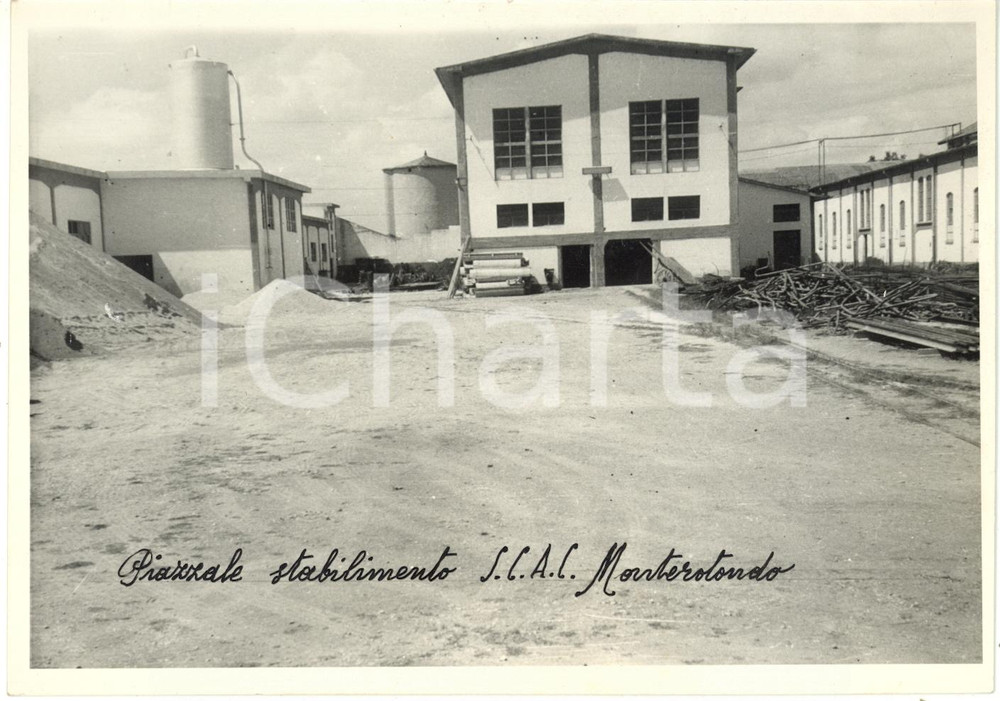 1950 ca MONTEROTONDO (ROMA) - SCAC - Piazzale dello stabilimento (1) - Foto