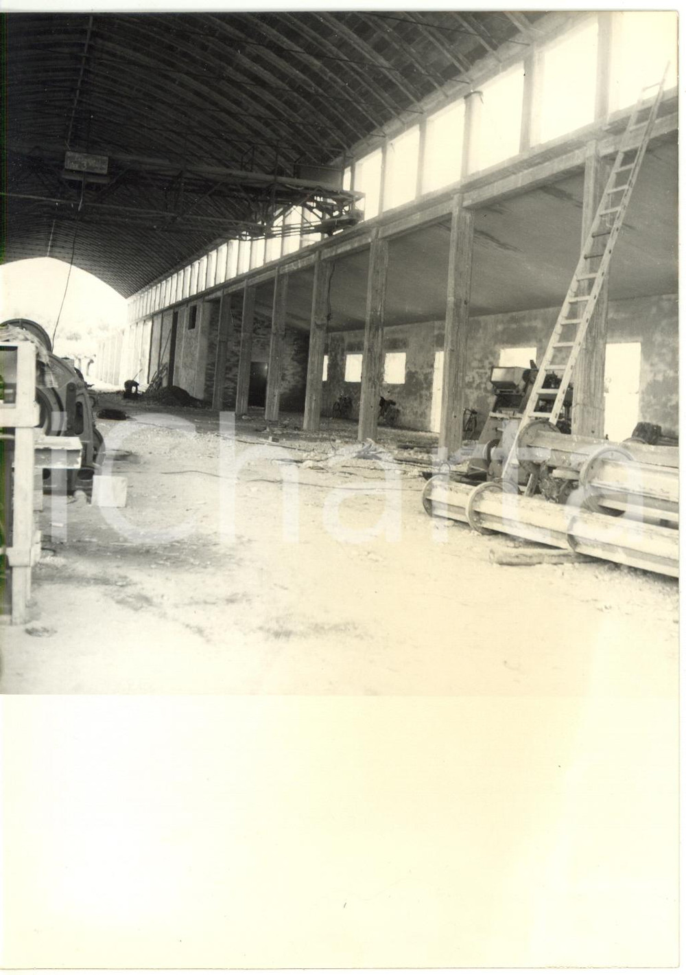 1958 MONTESILVANO (PE) - SCAC - Interno del capannone in costruzione *Foto