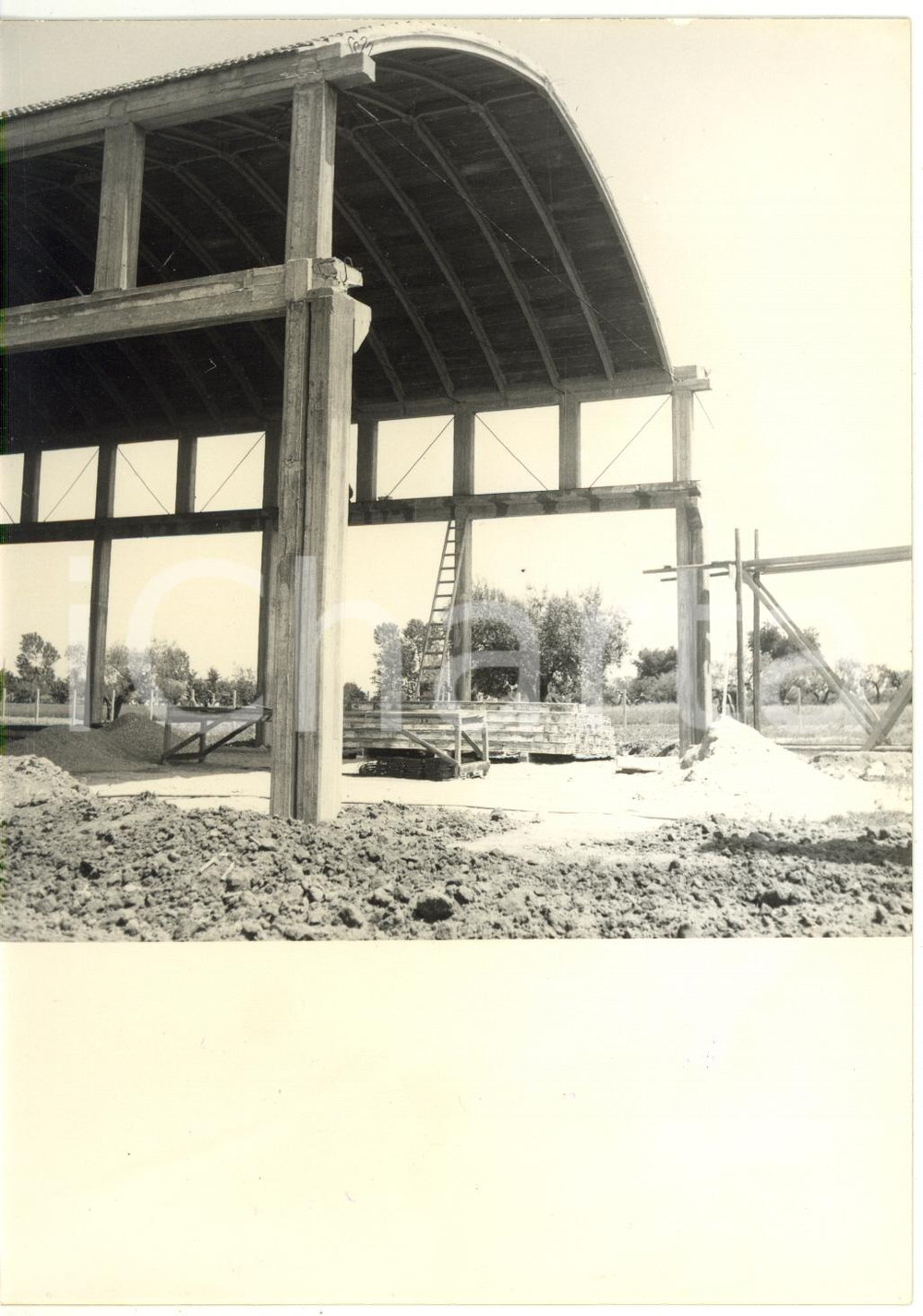 1958 MONTESILVANO (PE) - SCAC - Capannone in costruzione *Foto 13x18