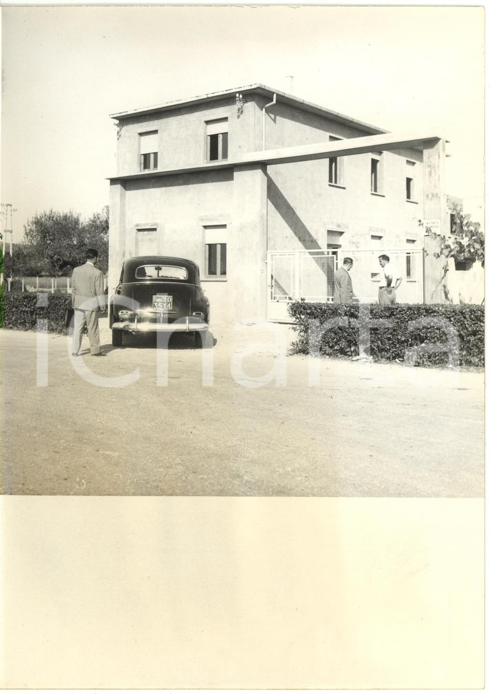 1958 MONTESILVANO (PE) - Sopralluogo ingegnere SCAC a capannone in costruzione