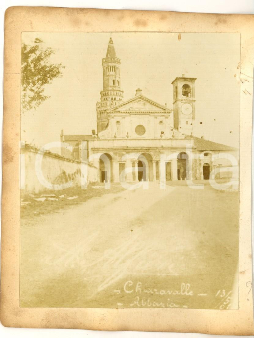 1900 ca MILANO Abbazia di CHIARAVALLE - Ingresso - Foto VINTAGE 11x14 cm