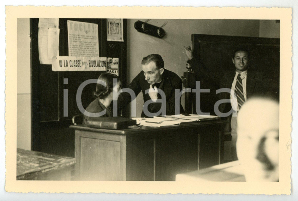 1942 MILANO Istituto SCHIAPARELLI - Prof. PALLAVICINI e SOMMARUGA Foto 14x10 cm